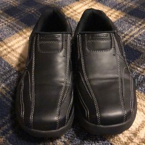 Boys slip on Skechers dress shoes